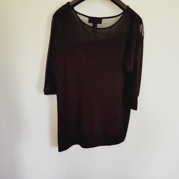 Ladies SZ XS Inc Black Three-Quarter Sleeve Top - Picture 1 of 4
